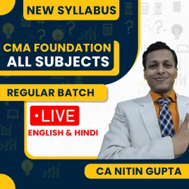 CA Nitin Gupta All Subjects Combo Regular Live Classes For CMA Foundation: Online / Offline Classes. CA Nitin Gupta All Subjects Combo Regular Live Classes For CMA Foundation: Online / Offline Classes.
