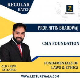 CMA Foundation Fundamentals of Laws & Ethics Regular Course By Prof. Nitin Bhardwaj: Pendrive / Online Classes.