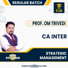 CA Inter New SYllabus SM Only Regular Course By Prof. Om Trivedi: Pen Drive / Google Drive.