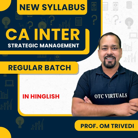 Prof. Om Trivedi SM Only Regular Online Classes For CA Inter : Pen Drive / Google Drive.