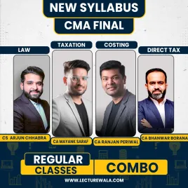 CS Arjun Chhabra, CA Mayank Saraf, CA Bhanwar Borana &amp; CA Ranjan Periwal Group 3 Combo Regular Classes for CMA Final 