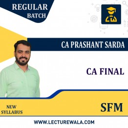 CA Final Strategic Financial Managment (SFM) Regular Course : By CA Prashant Sarda : Pen drive / online classes