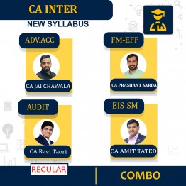 CA Inter Group-2 (Regular In-Depth) Combo by CA Jai Chawla, CA Ravi Taori, CA Amit Tated and CA Prashant Sarda: Online Classes/Pen Drive