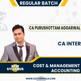 CA Purushottam Aggarwal Cost & Management Accounting Regular online Classes CA Inter: Google Drive & Pen Drive classes.