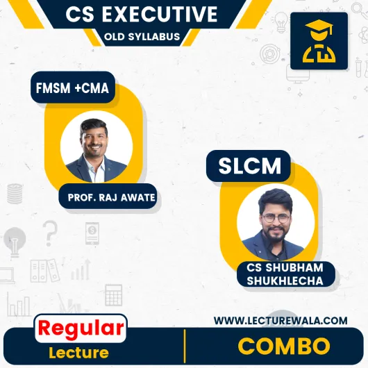 CA CS Shubham Sukhlecha SLCM & Prof. Raj Awate CMA + FMSM Regular Combo Classes For CS Executive Online Classes