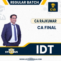 CA/CS/CMA Final IDT-150 Hours NEW Regular Batch By CA Rajkumar: Pendrive / Online Classes.