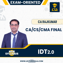 CA/CMA/CS FINAL IDT 2.0 EXAM ORIENTED New Syllabus For May & Nov '24 By CA Rajkumar: Pendrive / Online Classes.
