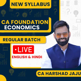 CA Harshad Jaju Paper 4 Business Economics Regular Live Streaming New Batch For CA Foundation (Starts 16th March)