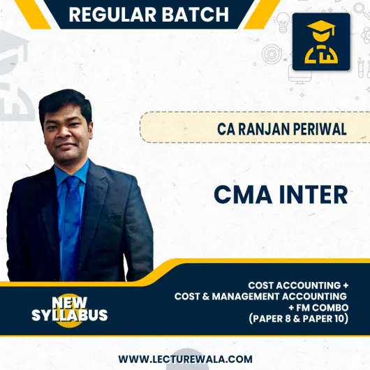 CMA Inter Cost Accounting And Cost & Management Accounting And FM Combo (Paper 8 & Paper 10) Regular Course by CA Ranjan Periwal : Pen Drive / Online Classes