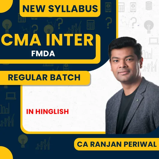 CA Ranjan Periwal FMDA Regular Online Classes For CMA Inter : Pen Drive / Online Classes