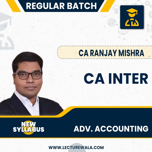 CA Inter New Syllabus Advanced Accounting Regualr Classes CA Ranjay Mishra : Pen Drive / Online Classes