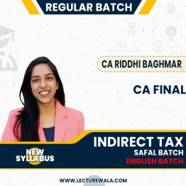 CA Riddhi Baghmar English IDT Safal Batch Regular Online Classes For CA Final: Google Drive & Pen Drive Classes.
