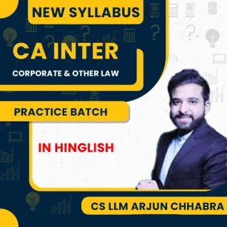 CS LLM Arjun Chhabra Corporate & Other Laws Practice Batch Online Classes For CA Inter : Online Classes. CS LLM Arjun Chhabra Corporate & Other Laws Practice Batch Online Classes For CA Inter : Online Classes.