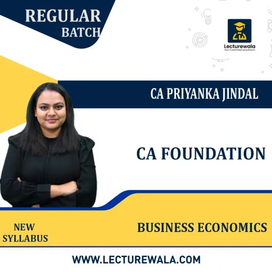 CA Foundation Business Economics Regular Batch By CA Priyanka Jindal: Google Drive.