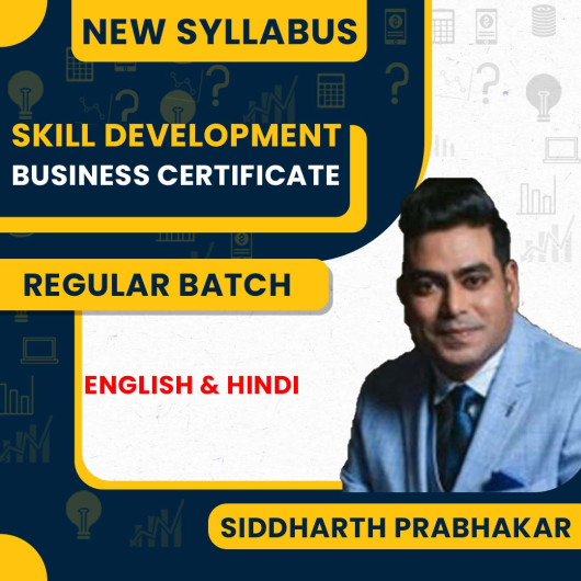Siddharth Prabhakar Business Certificate Skill Development Course : Pen Drive / Online Classes