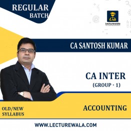 CA Inter Group - 1 Accounting Regular Course  By CA Santosh Kumar: Pendrive  / Online Classes.