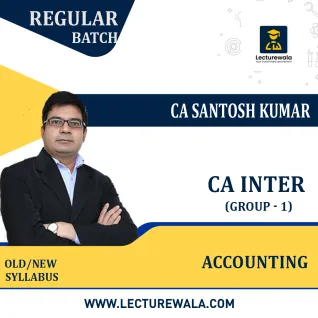CA Inter Group - 1 Accounting Regular Course By CA Santosh Kumar: Pendrive / Online Classes. CA Inter Group - 1 Accounting Regular Course By CA Santosh Kumar: Pendrive / Online Classes.