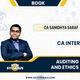 CA Sanidhya Saraf Audit Question Book For CA Inter: Study Material