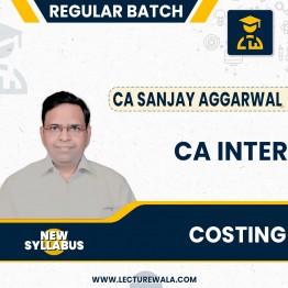 CA Intermediate Cost & Management Accounting Full Course ( New Scheme ) Regular Course by CA Sanjay Aggarwal : Pen drive / Online classes.