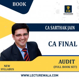 CA Final Audit Full Book Set Latest Batch: BY CA Sarthak Jain.