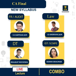 CA Final New Flix Batch (FR + AUDIT + Law +DT+IDT+SCMPE Power) by fast education: Online classes. CA Final New Flix Batch (FR + AUDIT + Law +DT+IDT+SCMPE Power) by fast education: Online classes.