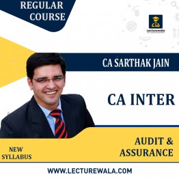 CA Inter Audit and Assurance Regular Course By CA Sarthak Jain: Pendrive / Google Drive.