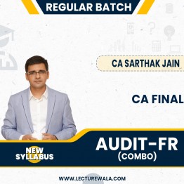 CA Sarthak Jain FR and Audit Combo Regular Online Classes For CA Final: Pen drive & Google Drive Classes.