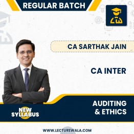 CA Inter New Scheme Auditing & Ethics Full Course By CA Sarthak Jain: Pendrive / Online Classes.