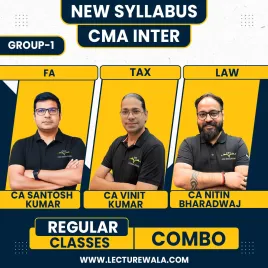 CA/CMA Santosh Kumar Financial Accouting , Professor Vinit Kumar Direct And Indirect Taxation &amp; Professor Nitin Bhardwaj Business Laws And Ethics Regular Classes For CMA Inter Group 1