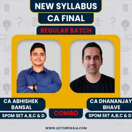 CA Final SPOM Set A,B,C &amp; D Combo Regular English Batch by CA Abhishek Bansal &amp; CA Dhananjay Bhave