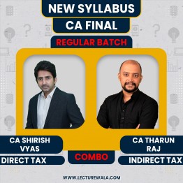 CA Shirish Vyas Direct Tax & CA Tharun Raj Indirect tax