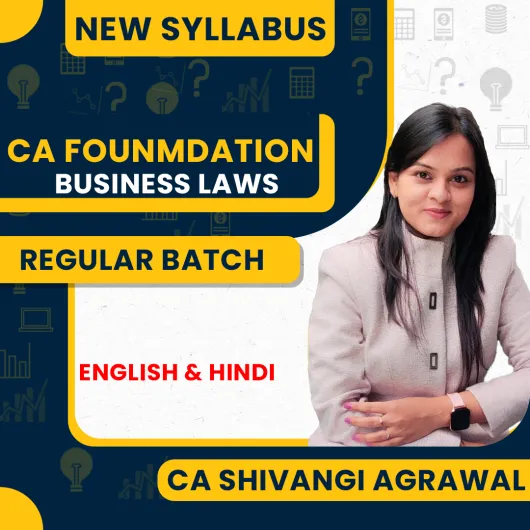 CA Shivangi Agrawal Business Laws Regular Online Classes For CA Foundation: Google Drive Classes