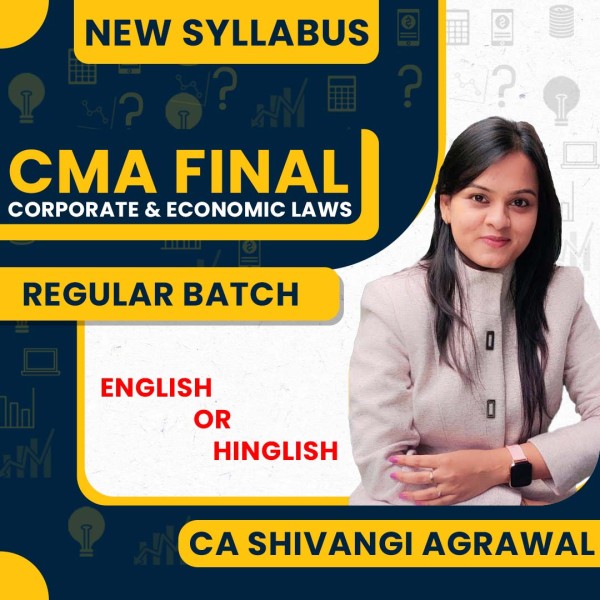 CA Shivangi Agrawal Corporate & Economic Laws Regular Online Classes For CMA Final: Pen Drive / Google Drive.