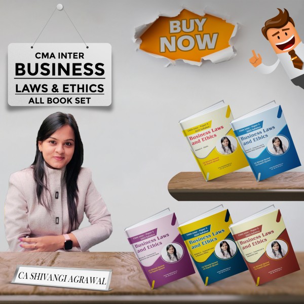 CA Shivangi Agrawal Business Laws and Ethics Book Set For CMA Inter: Study Material