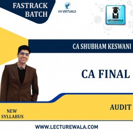CA Final Audit Fast Track Course : Video Lecture + Study Material By CA Shubham Keswani (For  Nov.2022 & Onwards )