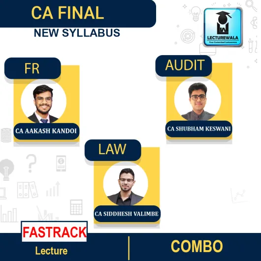 CA Final Audit & Law (Fastrack Batch) By CA Aakash Kandoi, CA Shubham Keswani & CA Siddhesh Valimbe : Pen Drive 