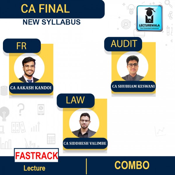 CA Final Audit & Law (Fastrack Batch) By CA Aakash Kandoi, CA Shubham Keswani & CA Siddhesh Valimbe : Pen Drive 