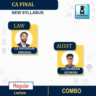 CA Final Combo Audit & LAW New Syllabus Regular Course By CA Shubham Singhal & CA Shubham Keswani :Pen Drive / Online Classes CA Final Combo Audit & LAW New Syllabus Regular Course By CA Shubham Singhal & CA Shubham Keswani :Pen Drive / Online Classes