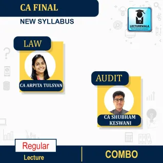 CA Final Combo Audit & LAW (New Syllabus) Regular Course By CA Arpita Tulsyan & CA Shubham Keswani: Google Drive / Pen Drive  CA Final Combo Audit & LAW (New Syllabus) Regular Course By CA Arpita Tulsyan & CA Shubham Keswani: Google Drive / Pen Drive