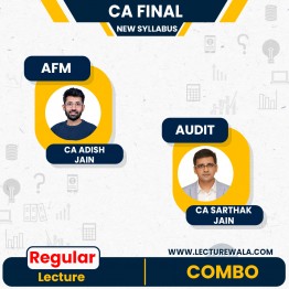 CA Sarthak Jain FR-Audit & CA Adish Jain AFM Combo Regular Online Classes For CA Final: Google Drive & Pen Drive Classes.
