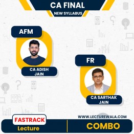 CA Adish Jain & CA Sarthak Jain FR & AFM Combo Fastrack Online Classes For CA Final: Google Drive & Pen drive Classes.