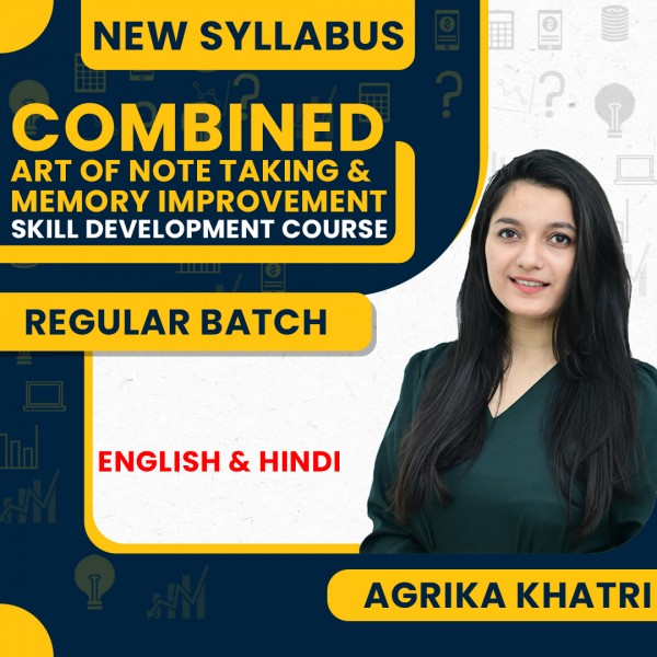 Agrika Khatri Combined Art of Note Taking & Memory Improvement (Skill Development Course): Online Classes