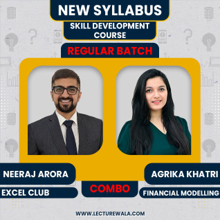 Agrika Khatri & Neeraj Arora Excel & Financial Modelling Combo (Skill Development Course): Online Classes Agrika Khatri & Neeraj Arora Excel & Financial Modelling Combo (Skill Development Course): Online Classes