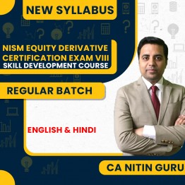 CA Nitin Guru NISM Equity Derivative Certification Exam VIII (Skill Development Course): Online Classes