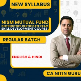 CA Nitin Guru NISM Mutual Fund Distributors Certificate Exam (Skill Development Course): Online Classes