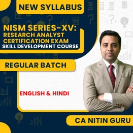 CA Nitin Guru NISM Series-XV: Research Analyst Certification Exam (Skill Development Course): Online Classes