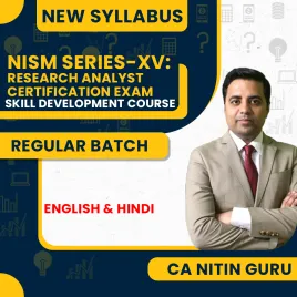 CA Nitin Guru NISM Series-XV: Research Analyst Certification Exam (Skill Development Course): Online Classes CA Nitin Guru NISM Series-XV: Research Analyst Certification Exam (Skill Development Course): Online Classes