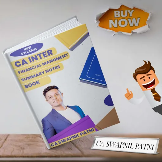 CA Swapnil Patni Financial Management Handwritten Summary Notes Books For CA Inter