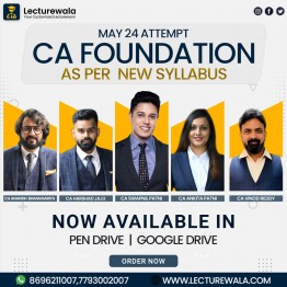 CA Foundation New Syllabus Combo Complete Full Lectures Pendrive / Online Classes.