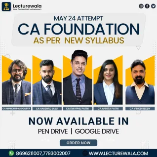 CA Foundation New Syllabus Combo Complete Full Lectures Pendrive / Online Classes. CA Foundation New Syllabus Combo Complete Full Lectures Pendrive / Online Classes.